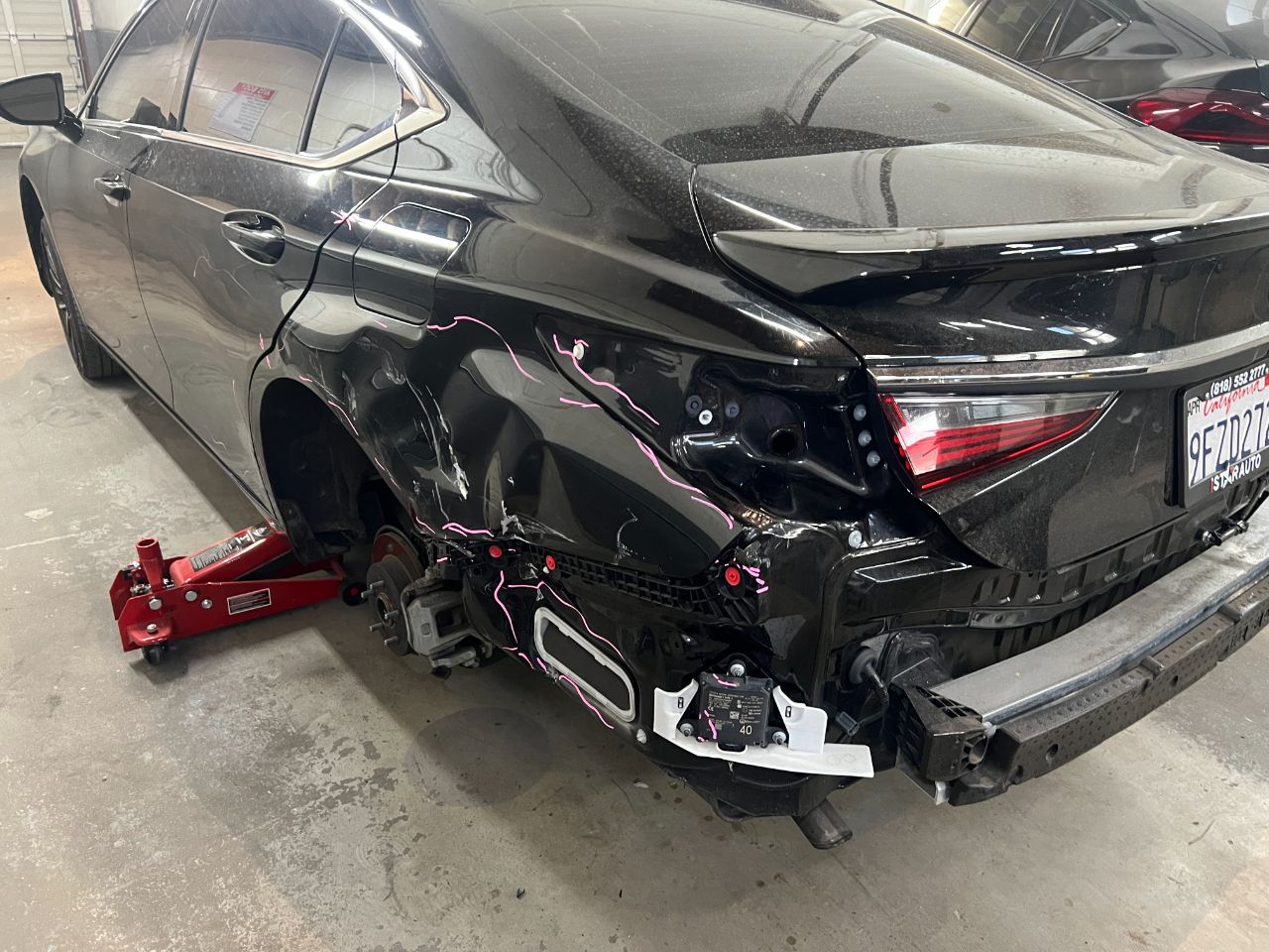 Recent collision repair work