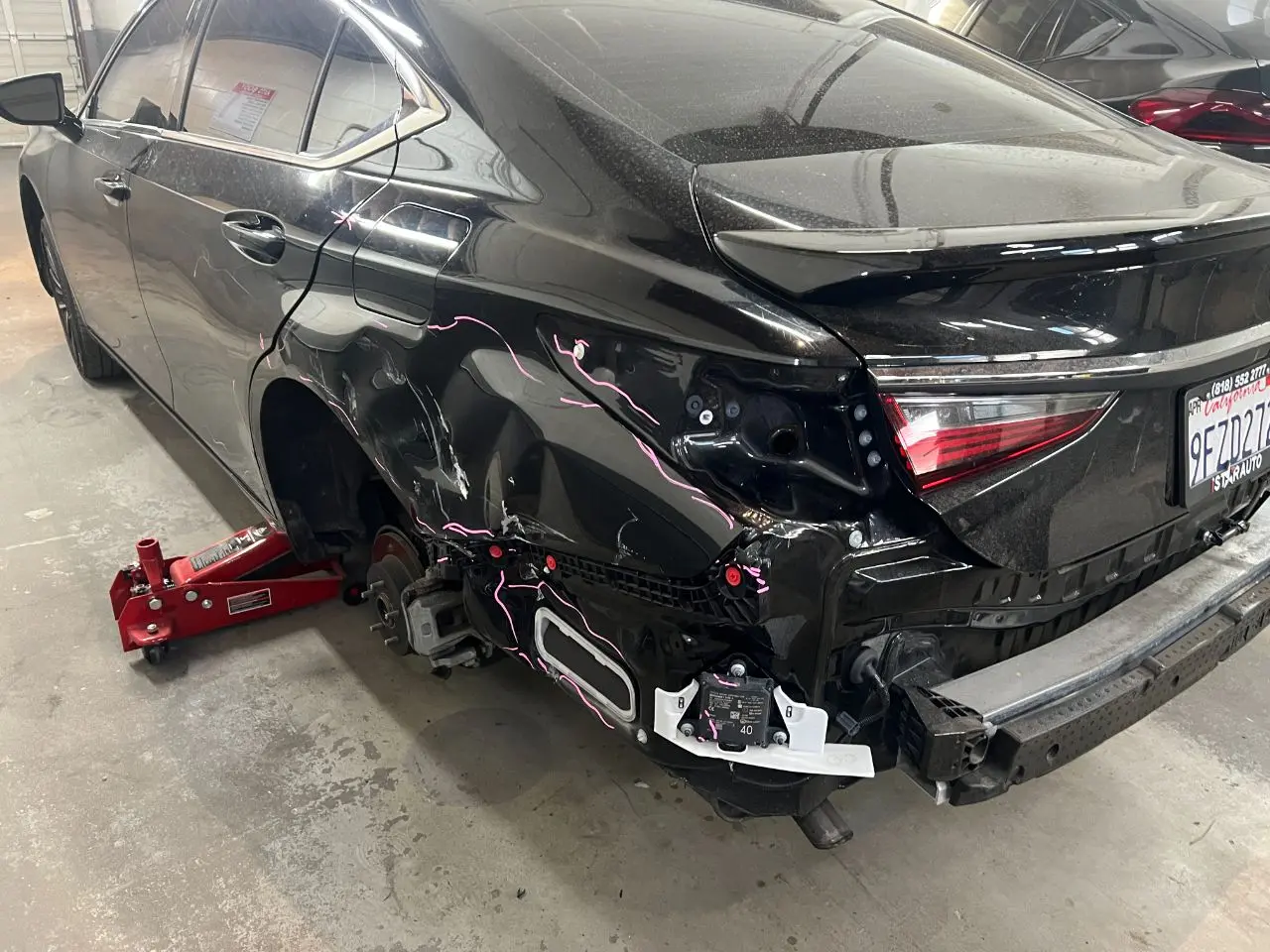 Recent collision repair work